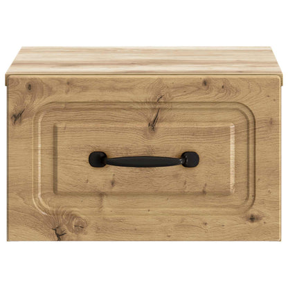 vidaXL Wall-Mounted Bedside Cabinet 2 pcs Artisan Oak