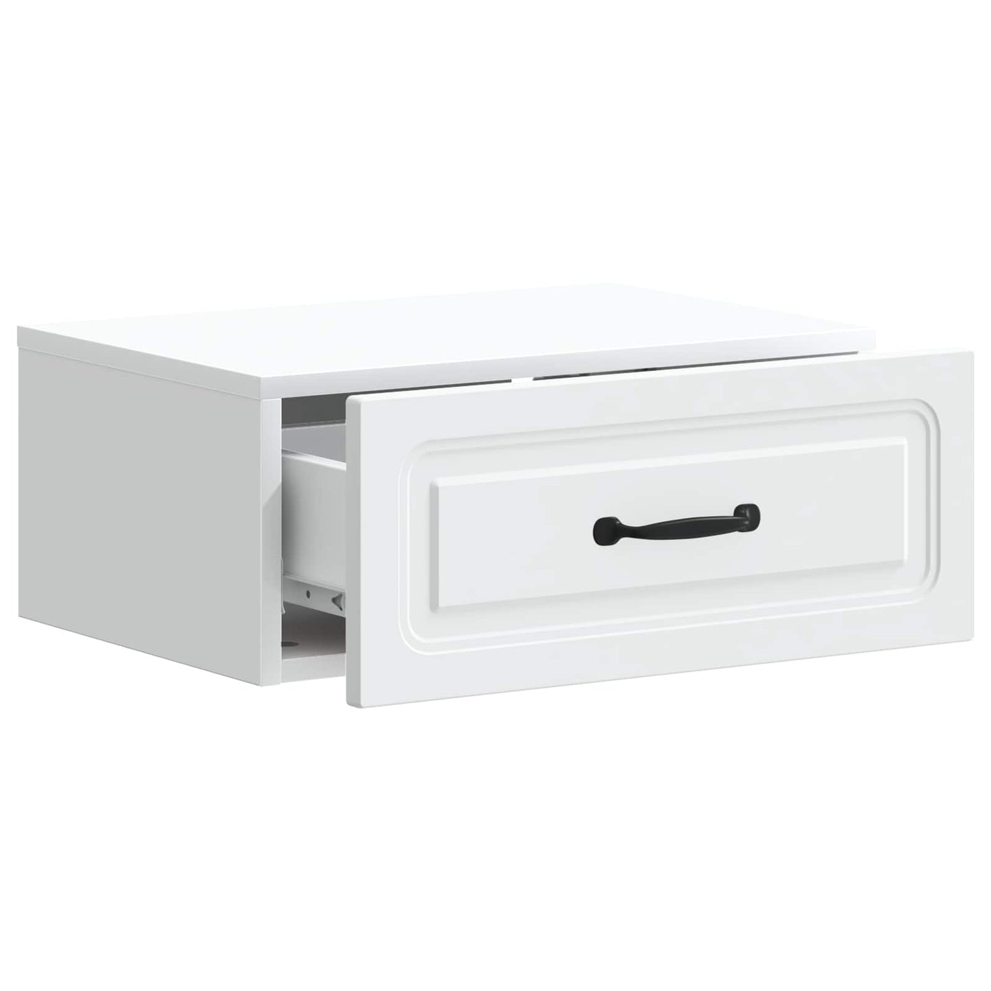 vidaXL Wall-Mounted Bedside Cabinet White 49 x 34.5 x 20 cm