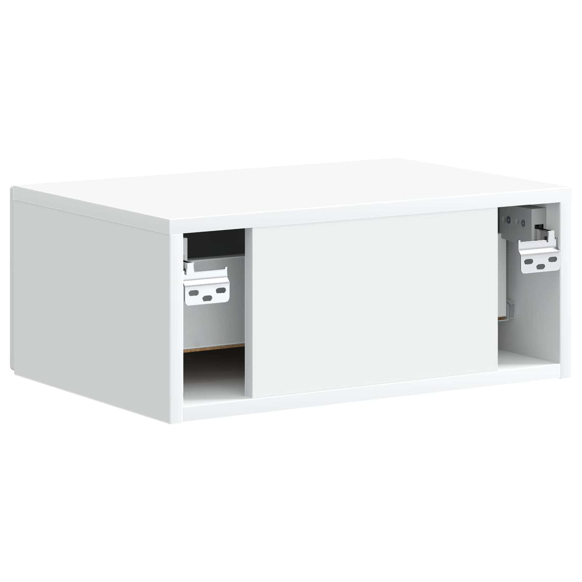vidaXL Wall-Mounted Bedside Cabinet 2 pcs White 49 x 34.5 x 20 cm