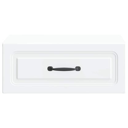vidaXL Wall-Mounted Bedside Cabinet 2 pcs White 49 x 34.5 x 20 cm
