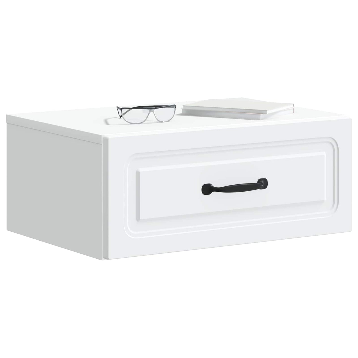 vidaXL Wall-Mounted Bedside Cabinet 2 pcs White 49 x 34.5 x 20 cm