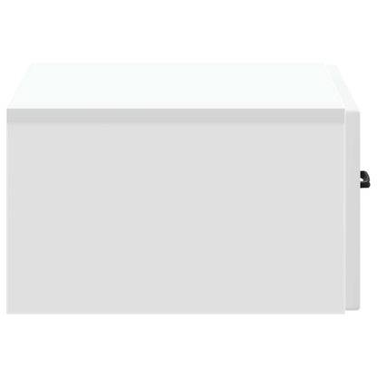 vidaXL Wall-Mounted Bedside Cabinet 2 pcs White 49 x 34.5 x 20 cm