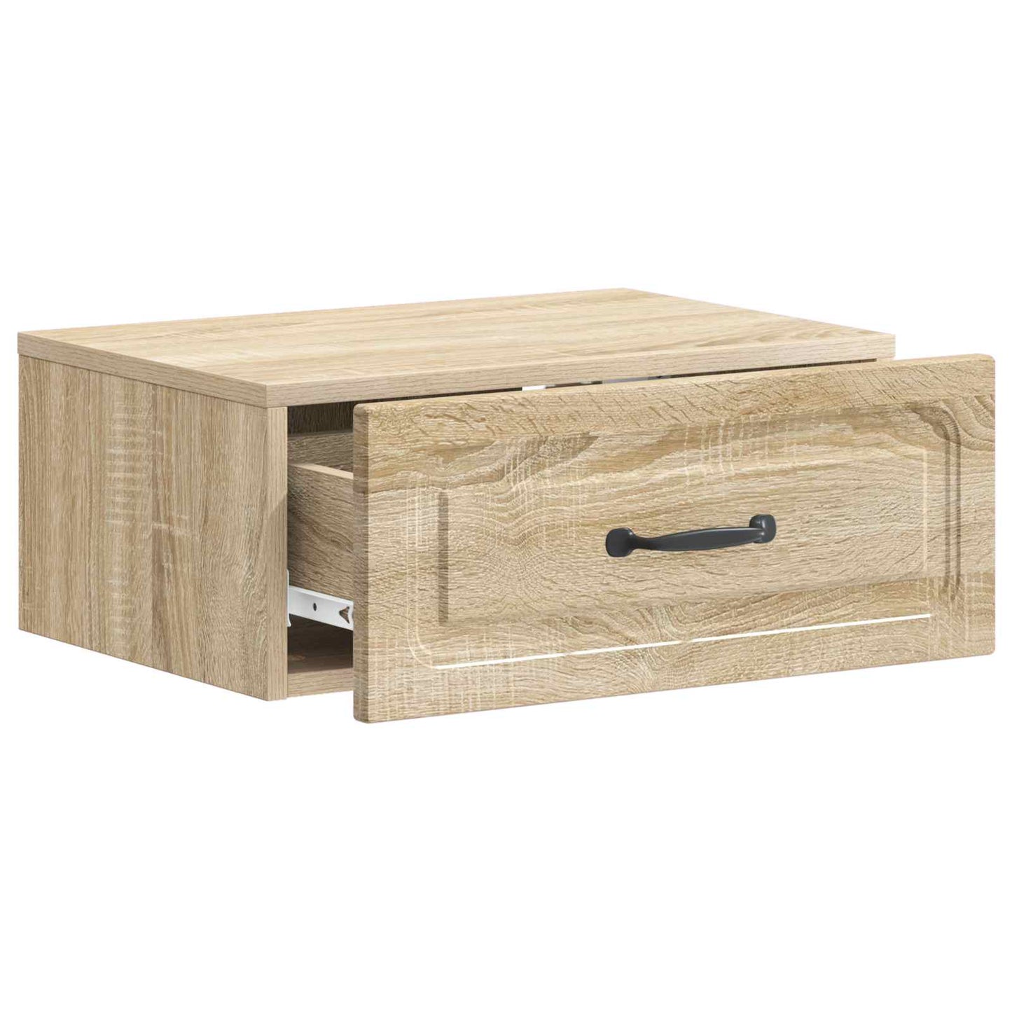vidaXL Wall-Mounted Bedside Cabinet Sonoma Oak 49 x 34.5 x 20 cm