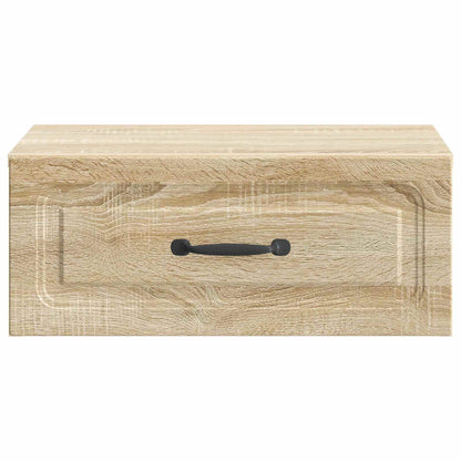 vidaXL Wall-Mounted Bedside Cabinet Sonoma Oak 49 x 34.5 x 20 cm