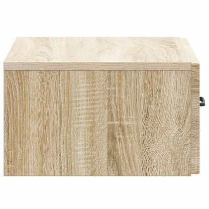 vidaXL Wall-Mounted Bedside Cabinet 2 pcs Sonoma Oak 49 x 34.5 x 20 cm