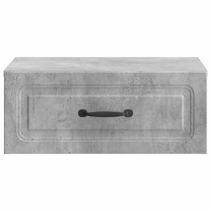 vidaXL Wall-Mounted Bedside Cabinet Concrete Grey 49 x 34.5 x 20 cm