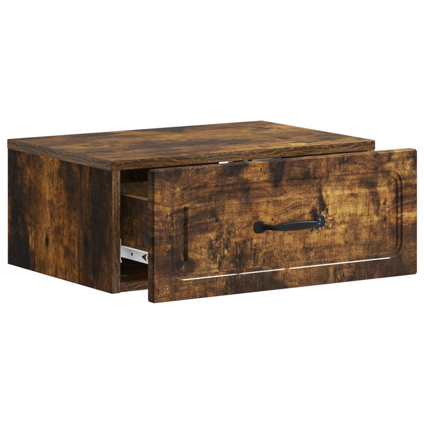 vidaXL Wall-Mounted Bedside Cabinet Smoked Oak 49 x 34.5 x 20 cm