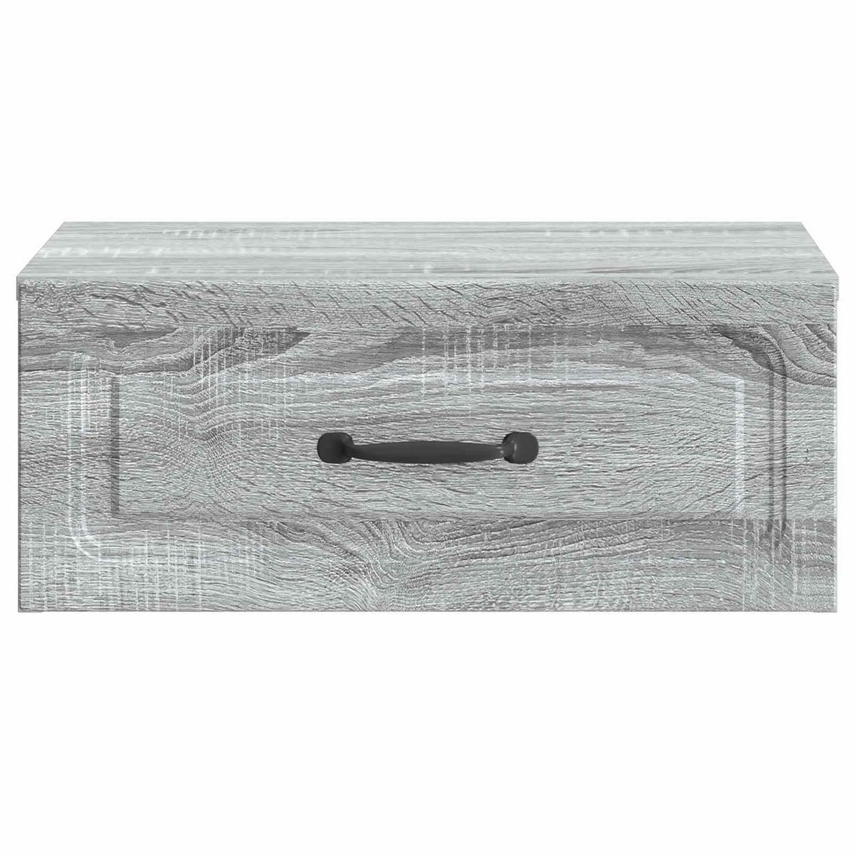 vidaXL Wall-Mounted Bedside Cabinet Grey Sonoma 49 x 34.5 x 20 cm