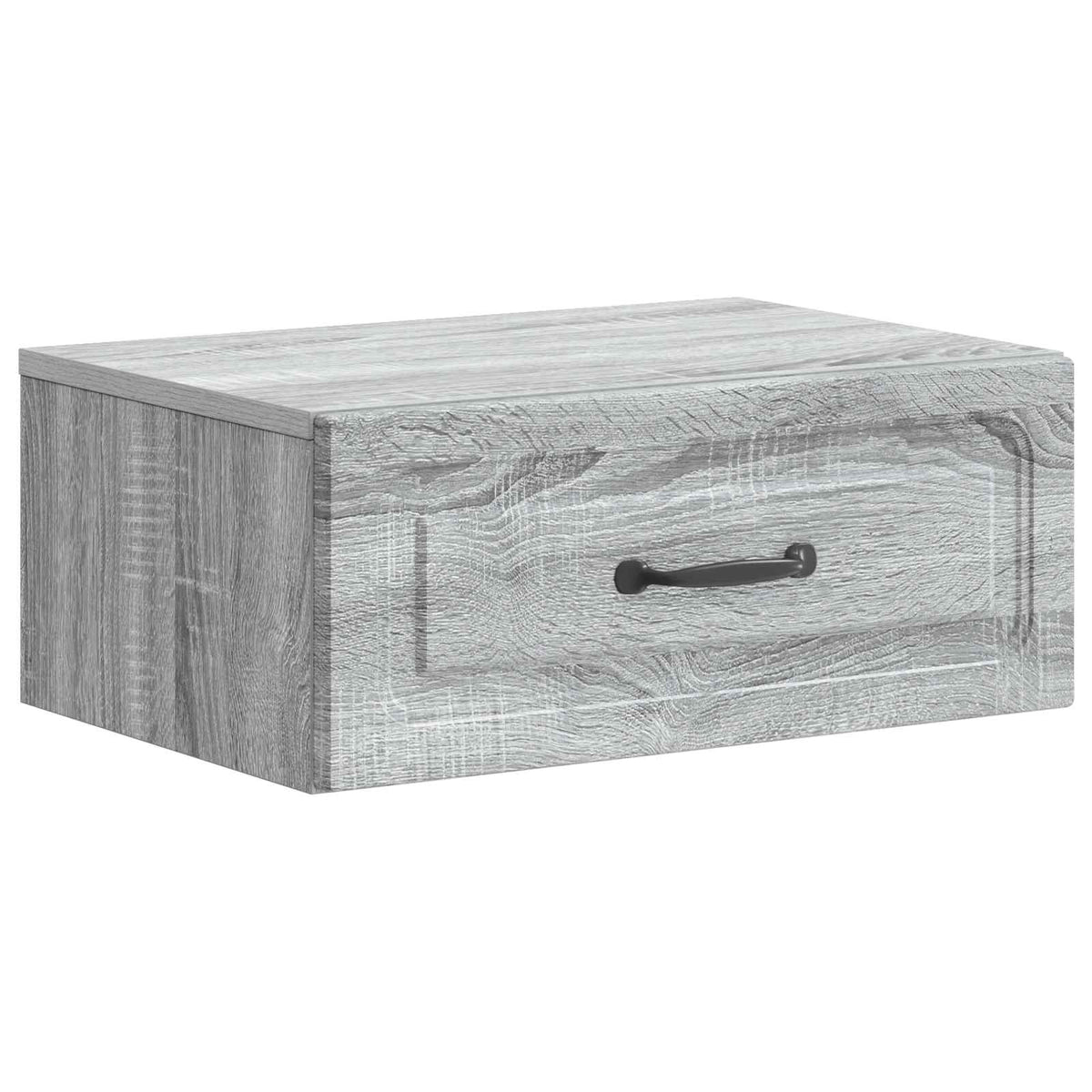 vidaXL Wall-Mounted Bedside Cabinet 2 pcs Grey Sonoma