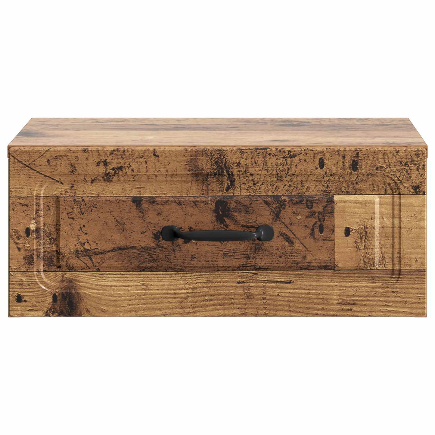 vidaXL Wall-Mounted Bedside Cabinet Old Wood 49 x 34.5 x 20 cm