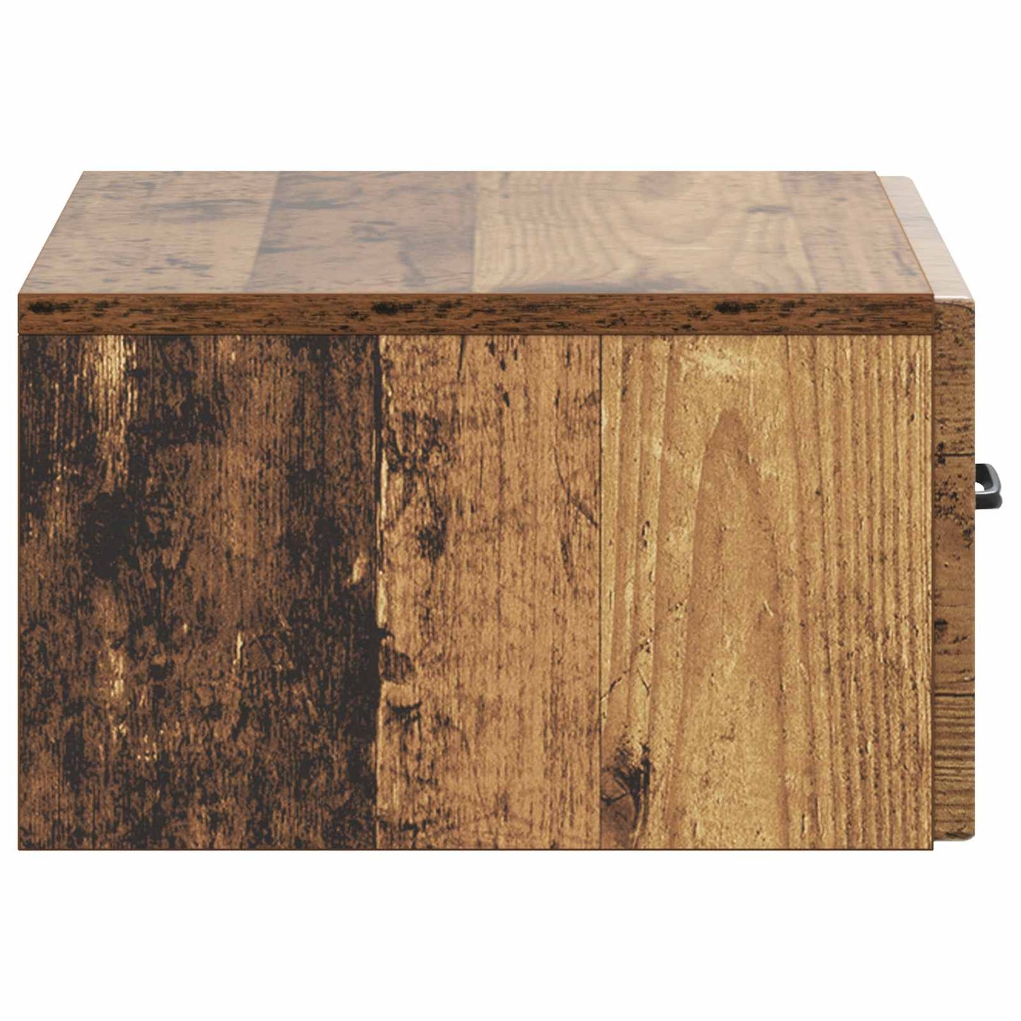 vidaXL Wall-Mounted Bedside Cabinet 2 pcs Old Wood 49 x 34.5 x 20 cm