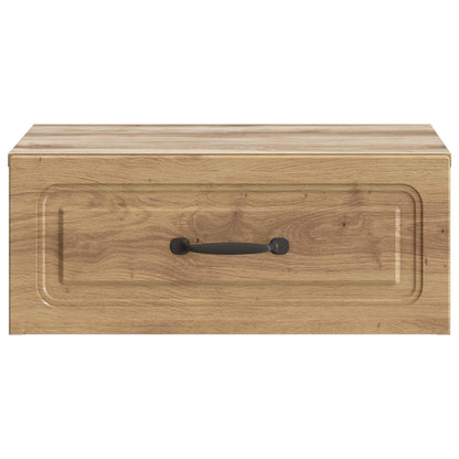 vidaXL Wall-Mounted Bedside Cabinet Artisan Oak 49 x 34.5 x 20 cm