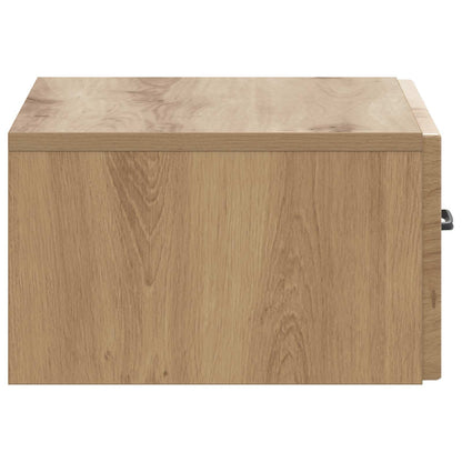 vidaXL Wall-Mounted Bedside Cabinet Artisan Oak 49 x 34.5 x 20 cm