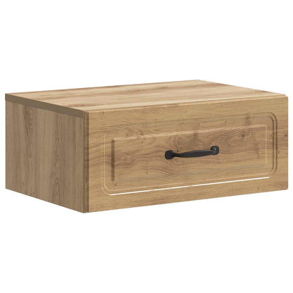 vidaXL Wall-Mounted Bedside Cabinet 2 pcs Artisan Oak