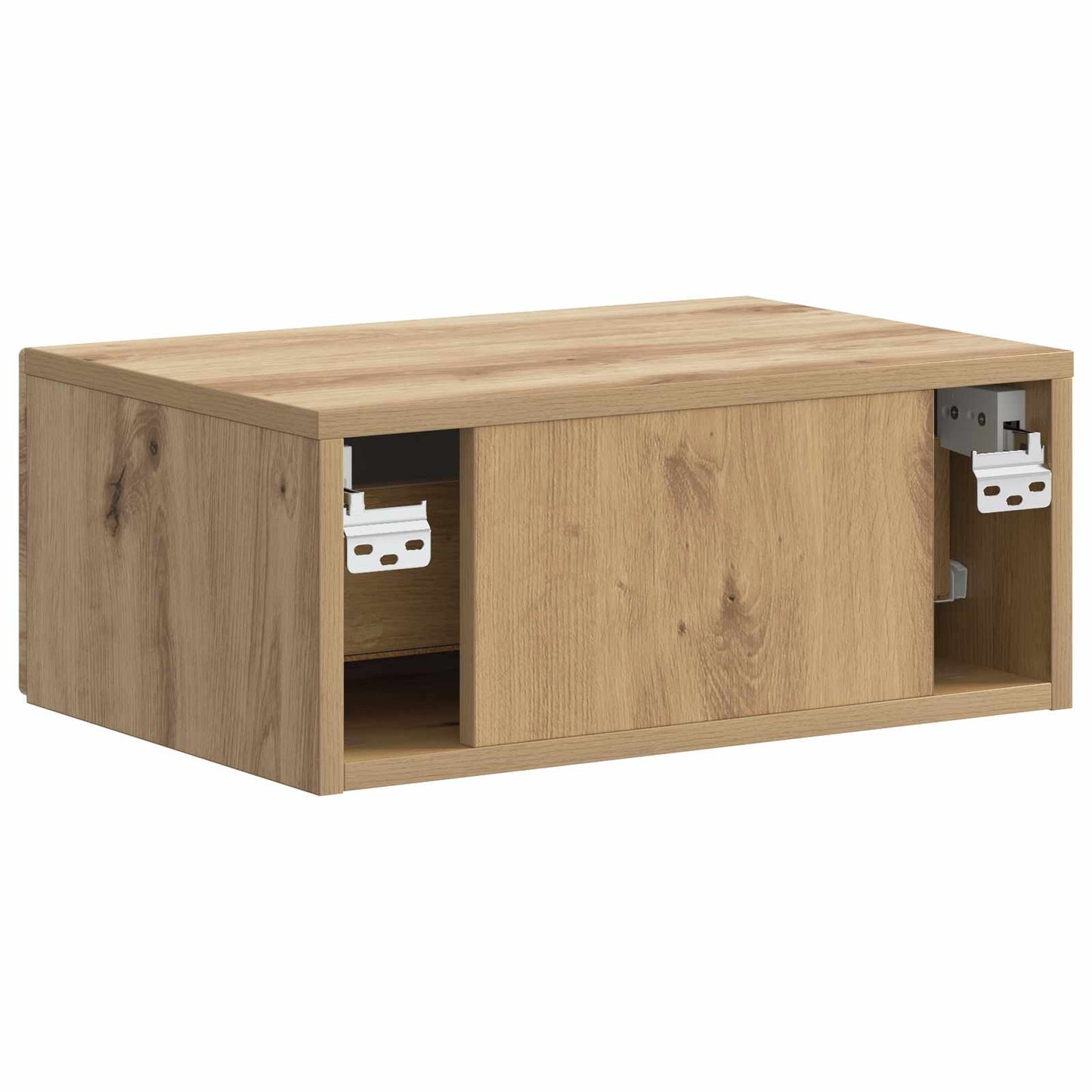 vidaXL Wall-Mounted Bedside Cabinet 2 pcs Artisan Oak