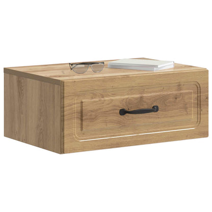 vidaXL Wall-Mounted Bedside Cabinet 2 pcs Artisan Oak