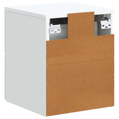 vidaXL Wall-Mounted Bedside Cabinet White 34.5 x 33 x 40 cm