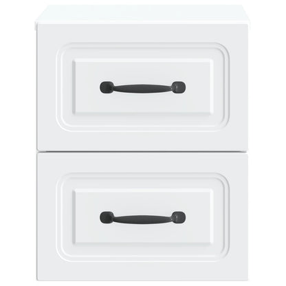vidaXL Wall-Mounted Bedside Cabinet White 34.5 x 33 x 40 cm