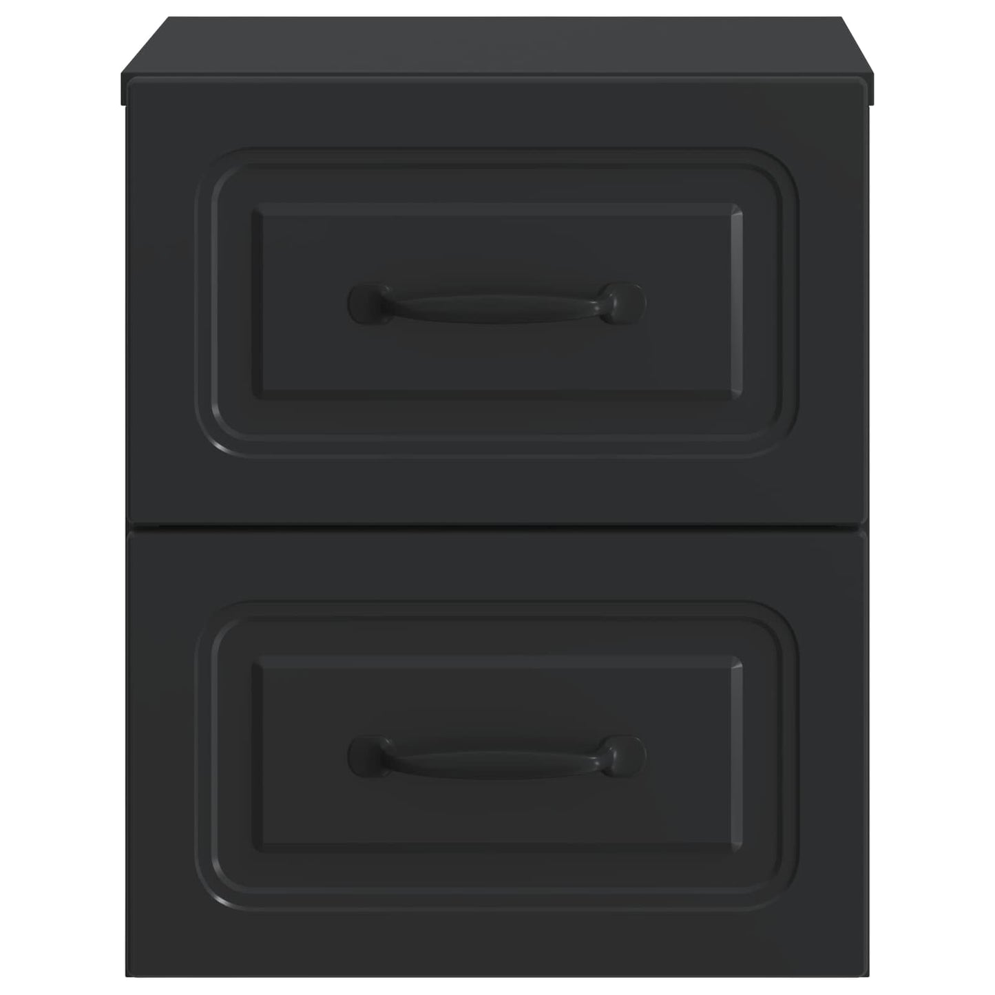 vidaXL Wall-Mounted Bedside Cabinet 2 pcs Black 34.5 x 33 x 40 cm