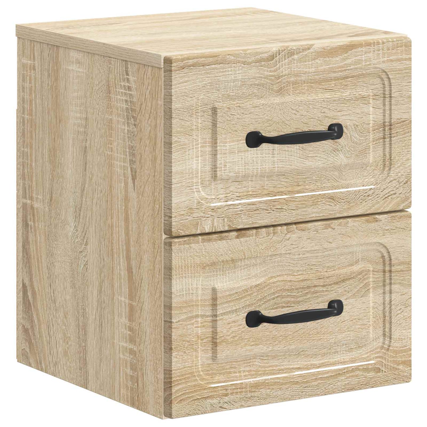 vidaXL Wall-Mounted Bedside Cabinet Sonoma Oak 34.5 x 33 x 40 cm