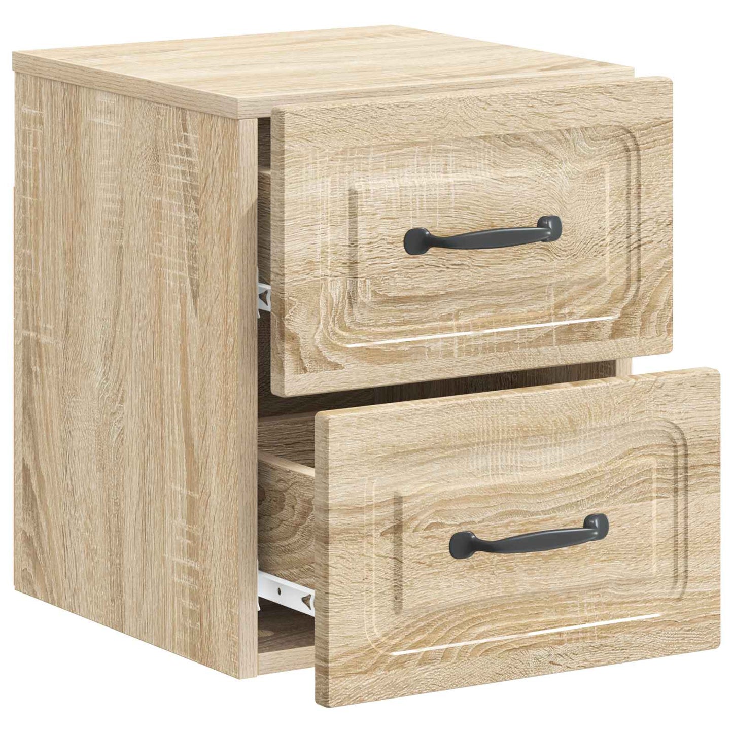 vidaXL Wall-Mounted Bedside Cabinet Sonoma Oak 34.5 x 33 x 40 cm