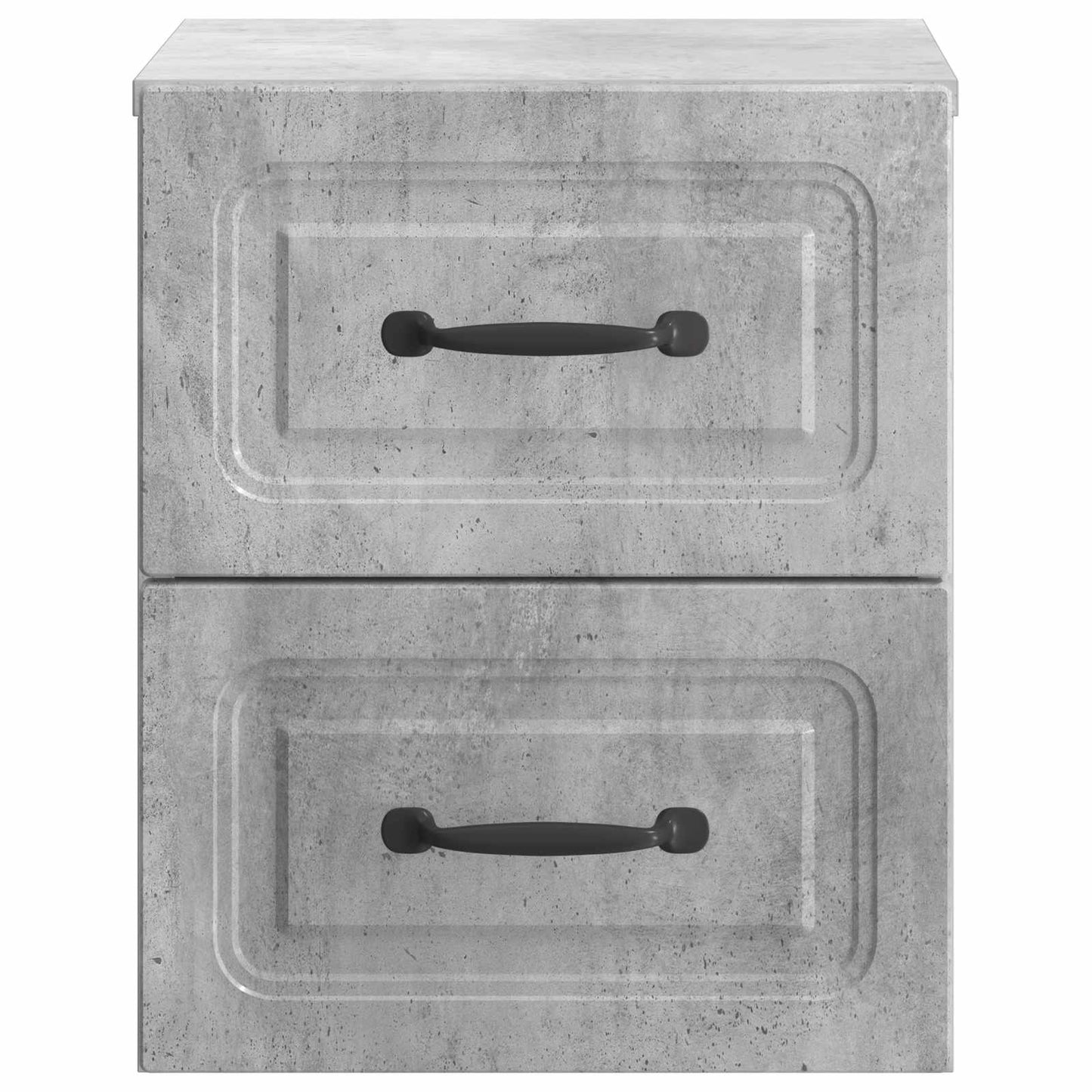 vidaXL Wall-Mounted Bedside Cabinet Concrete Grey 34.5 x 33 x 40 cm