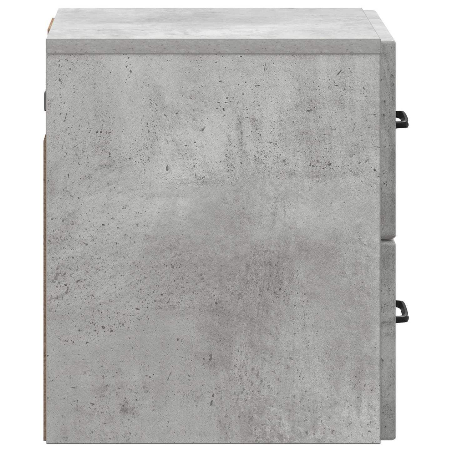 vidaXL Wall-Mounted Bedside Cabinet Concrete Grey 34.5 x 33 x 40 cm