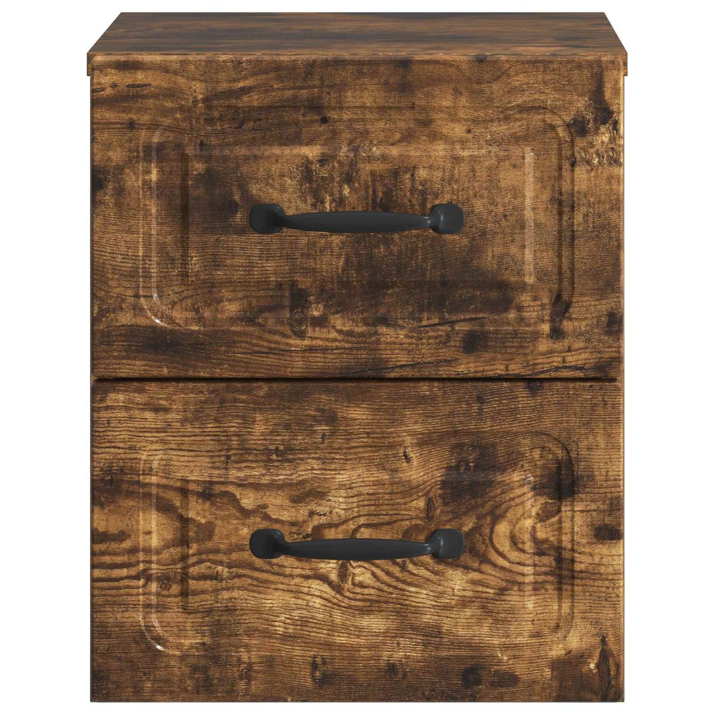 vidaXL Wall-Mounted Bedside Cabinet 2 pcs Smoked Oak 34.5 x 33 x 40 cm