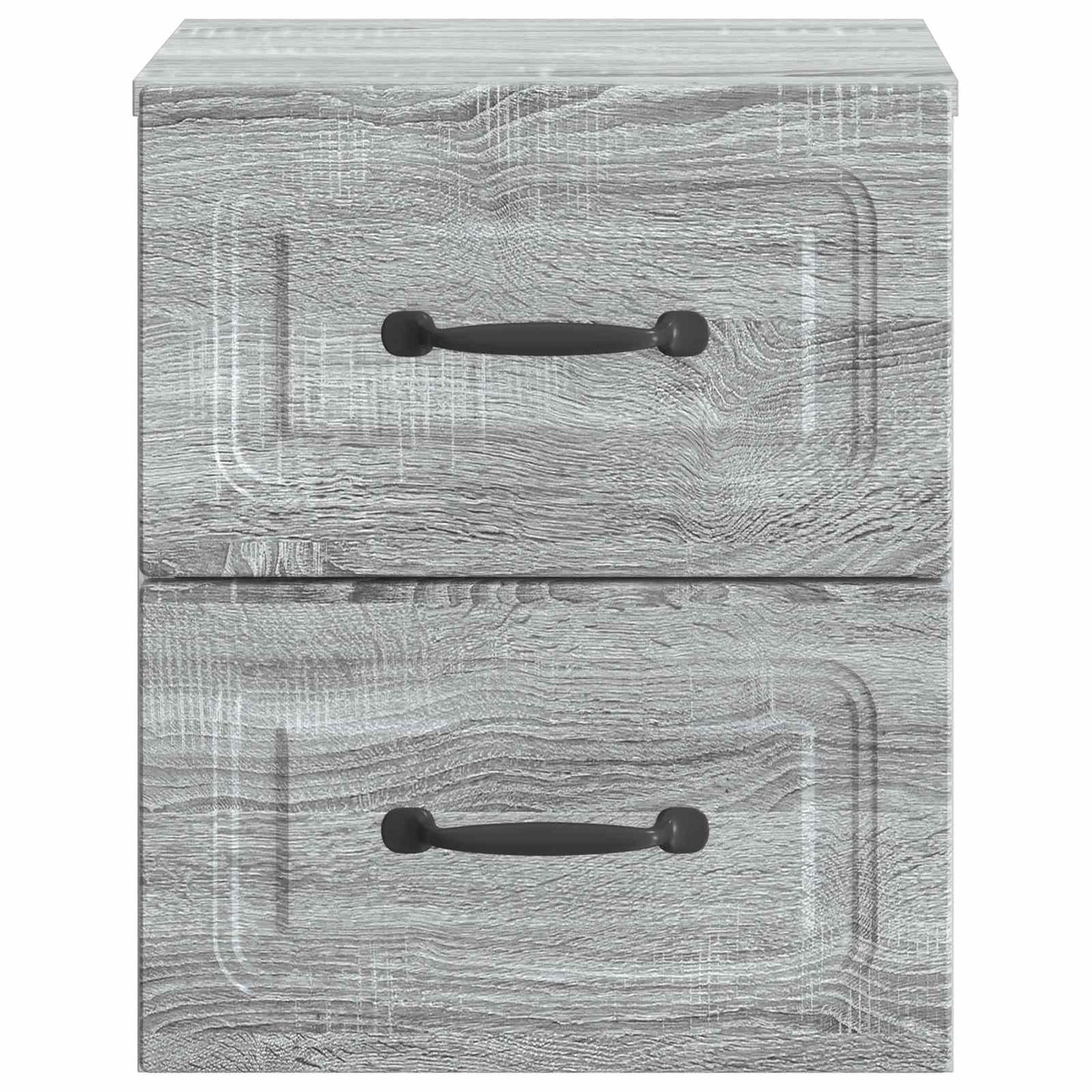 vidaXL Wall-Mounted Bedside Cabinet Grey Sonoma 34.5 x 33 x 40 cm
