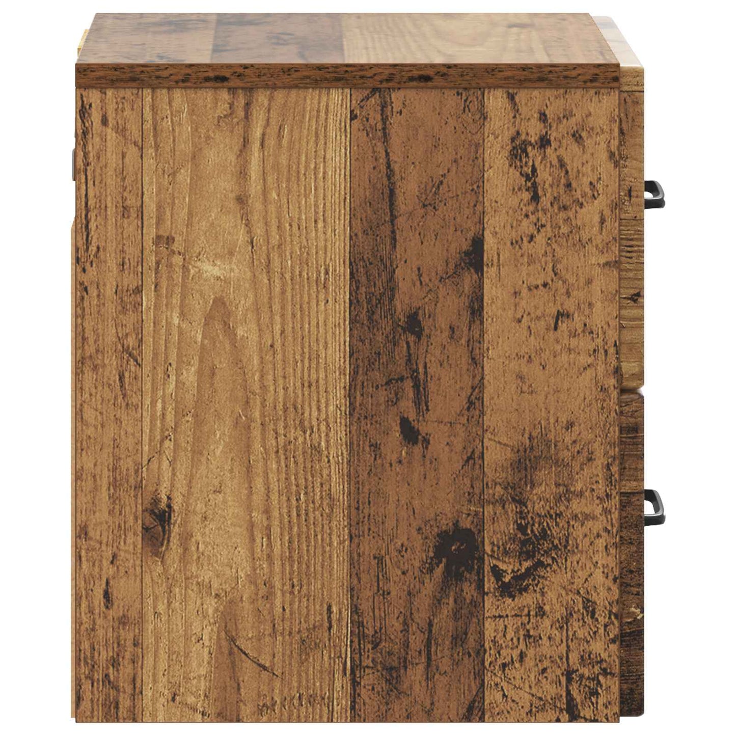 vidaXL Wall-Mounted Bedside Cabinet Old Wood 34.5 x 33 x 40 cm
