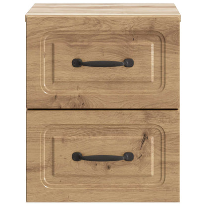 vidaXL Wall-Mounted Bedside Cabinet Artisan Oak 34.5 x 33 x 40 cm