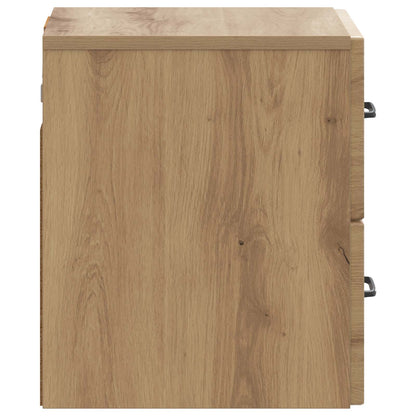vidaXL Wall-Mounted Bedside Cabinet Artisan Oak 34.5 x 33 x 40 cm