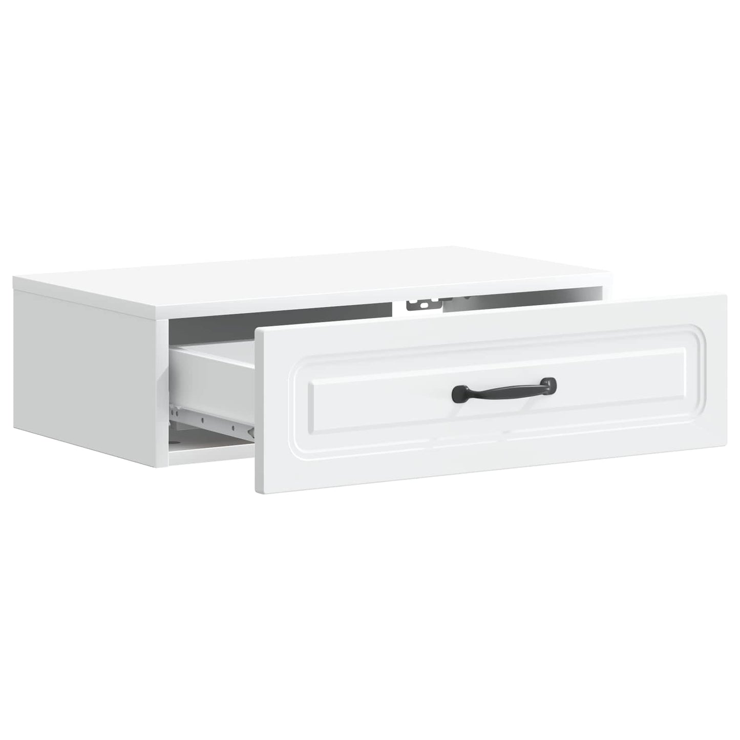 vidaXL Wall-Mounted Side Table White 59 x 34.5 x 17 cm Engineered Wood