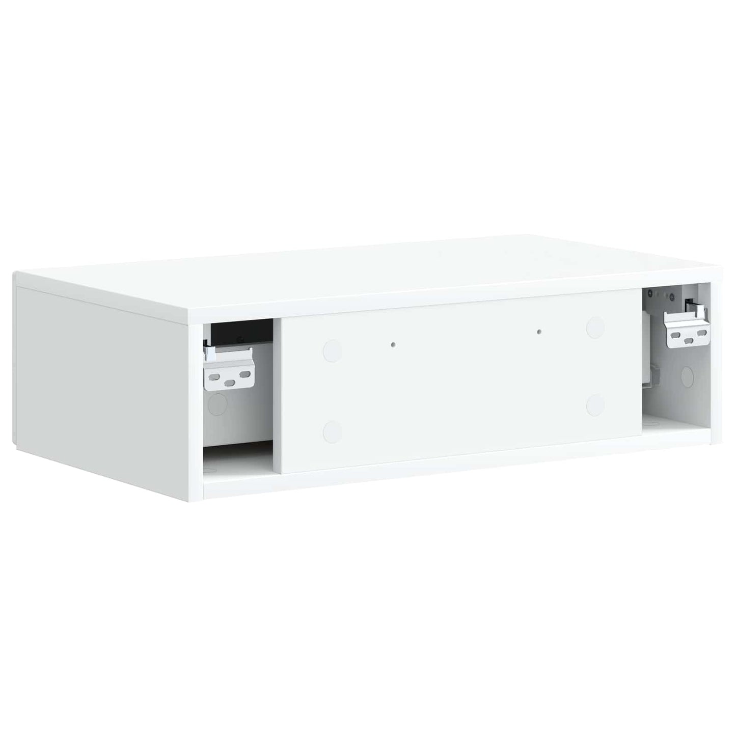 vidaXL Wall-Mounted Side Table White 59 x 34.5 x 17 cm Engineered Wood