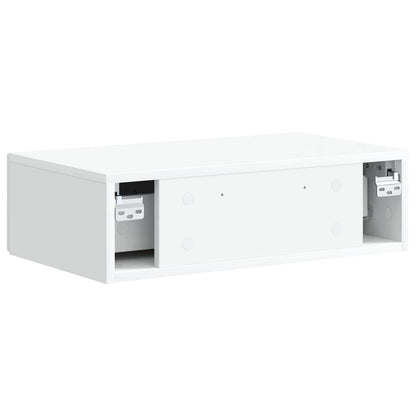 vidaXL Wall-Mounted Side Table White 59 x 34.5 x 17 cm Engineered Wood
