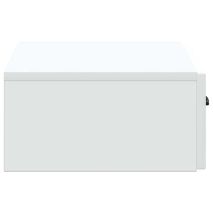 vidaXL Wall-Mounted Side Table White 59 x 34.5 x 17 cm Engineered Wood