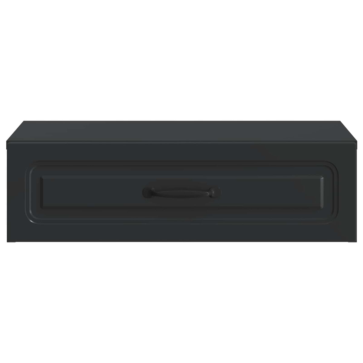 vidaXL Wall-Mounted Side Table Black 59 x 34.5 x 17 cm Engineered Wood