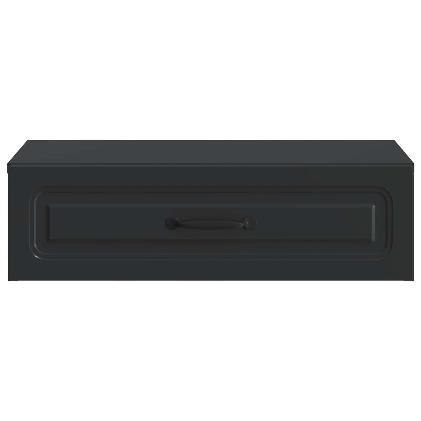 vidaXL Wall-Mounted Side Table Black 59 x 34.5 x 17 cm Engineered Wood