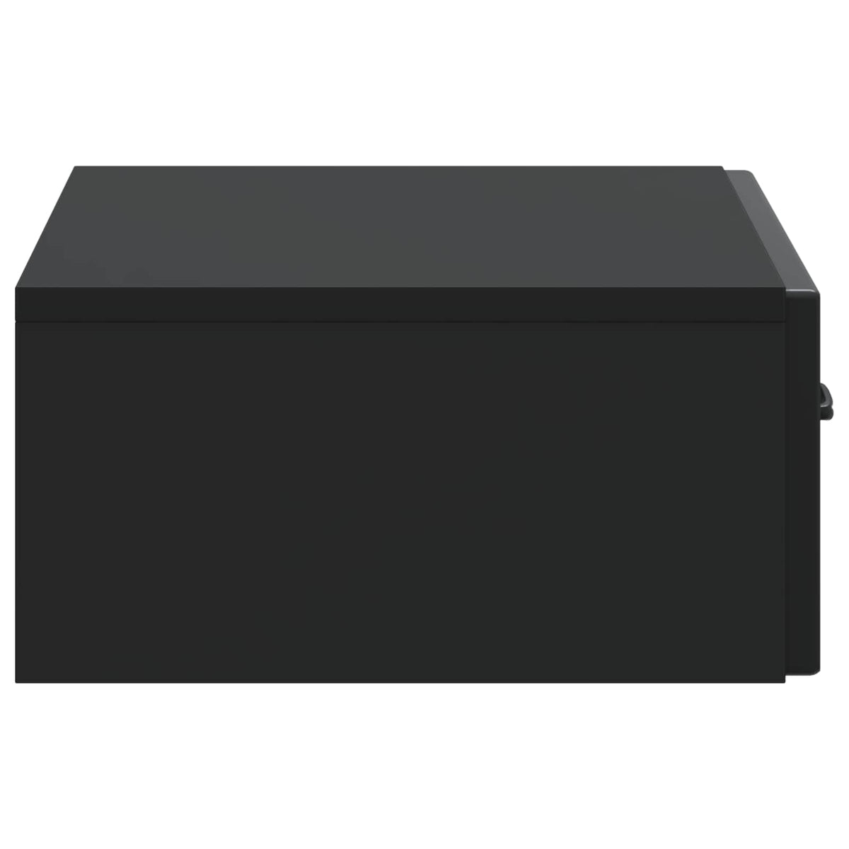 vidaXL Wall-Mounted Side Table Black 59 x 34.5 x 17 cm Engineered Wood