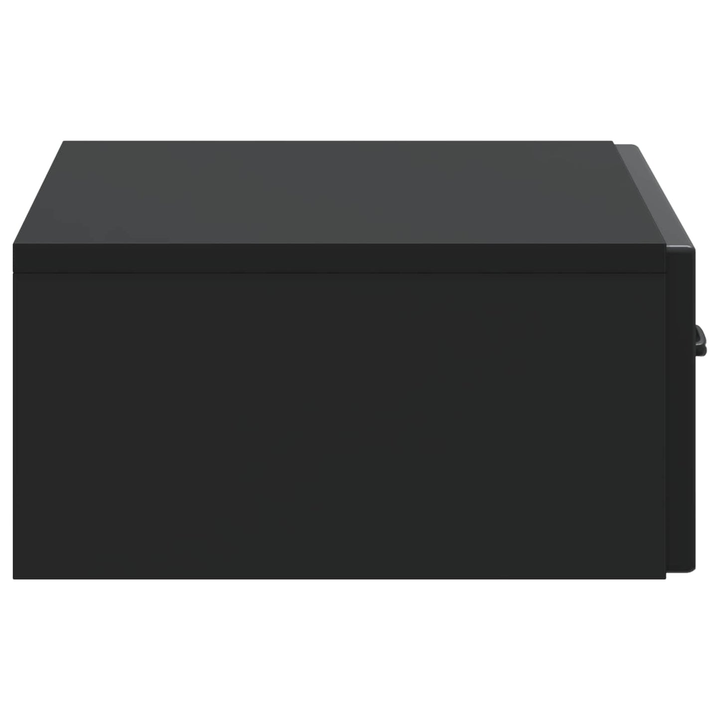 vidaXL Wall-Mounted Side Table Black 59 x 34.5 x 17 cm Engineered Wood