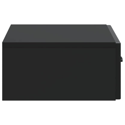 vidaXL Wall-Mounted Side Table Black 59 x 34.5 x 17 cm Engineered Wood