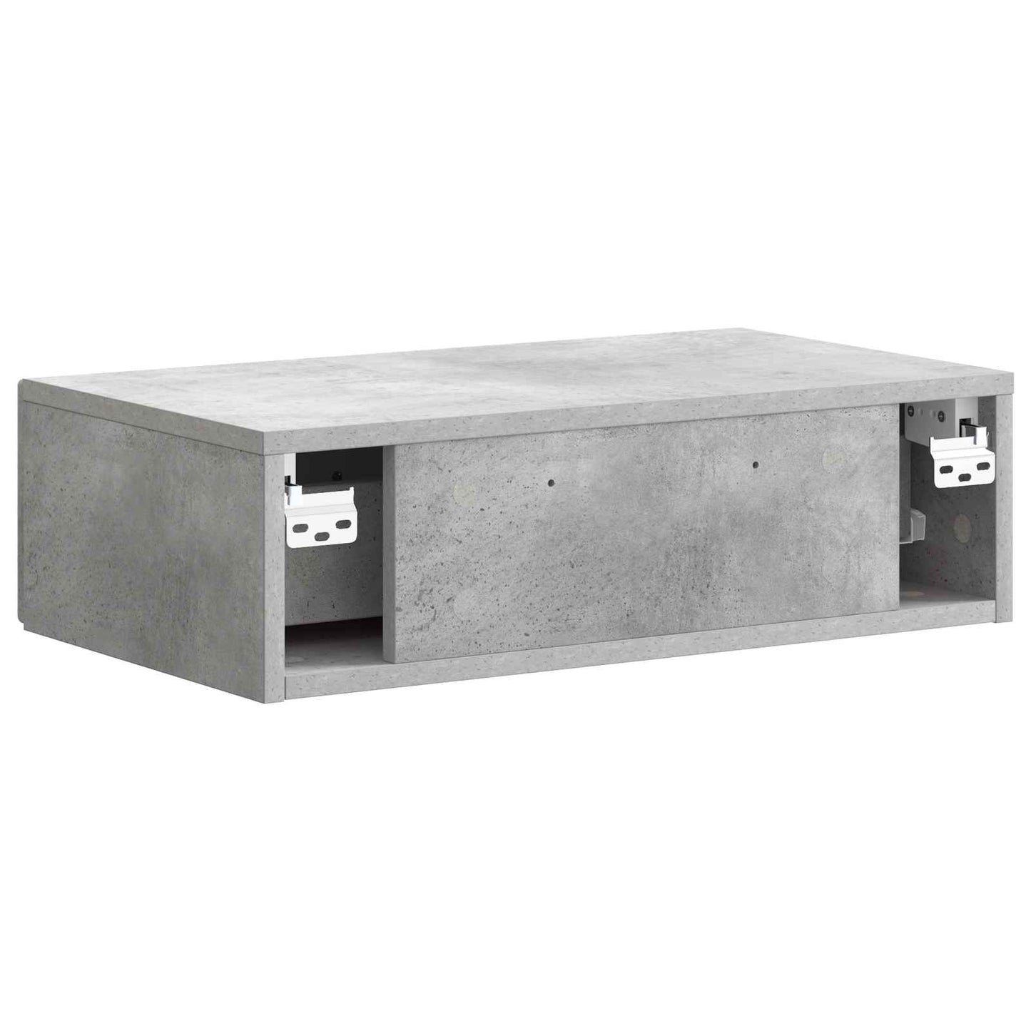 vidaXL Wall-Mounted Side Table Concrete Grey 59 x 34.5 x 17 cm