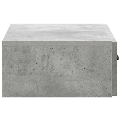 vidaXL Wall-Mounted Side Table Concrete Grey 59 x 34.5 x 17 cm