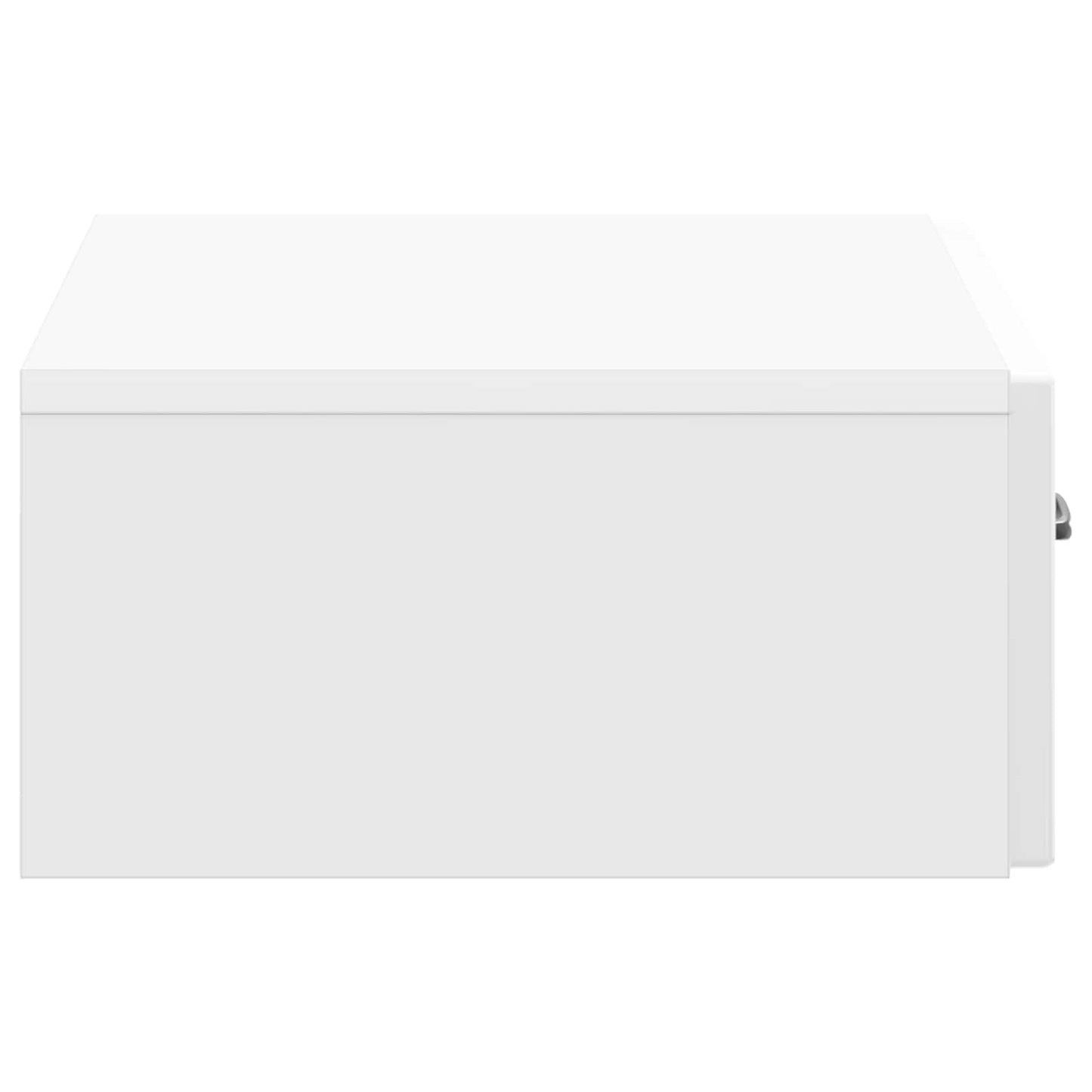 vidaXL Wall-Mounted Side Table High Gloss White 59 x 34.5 x 17 cm