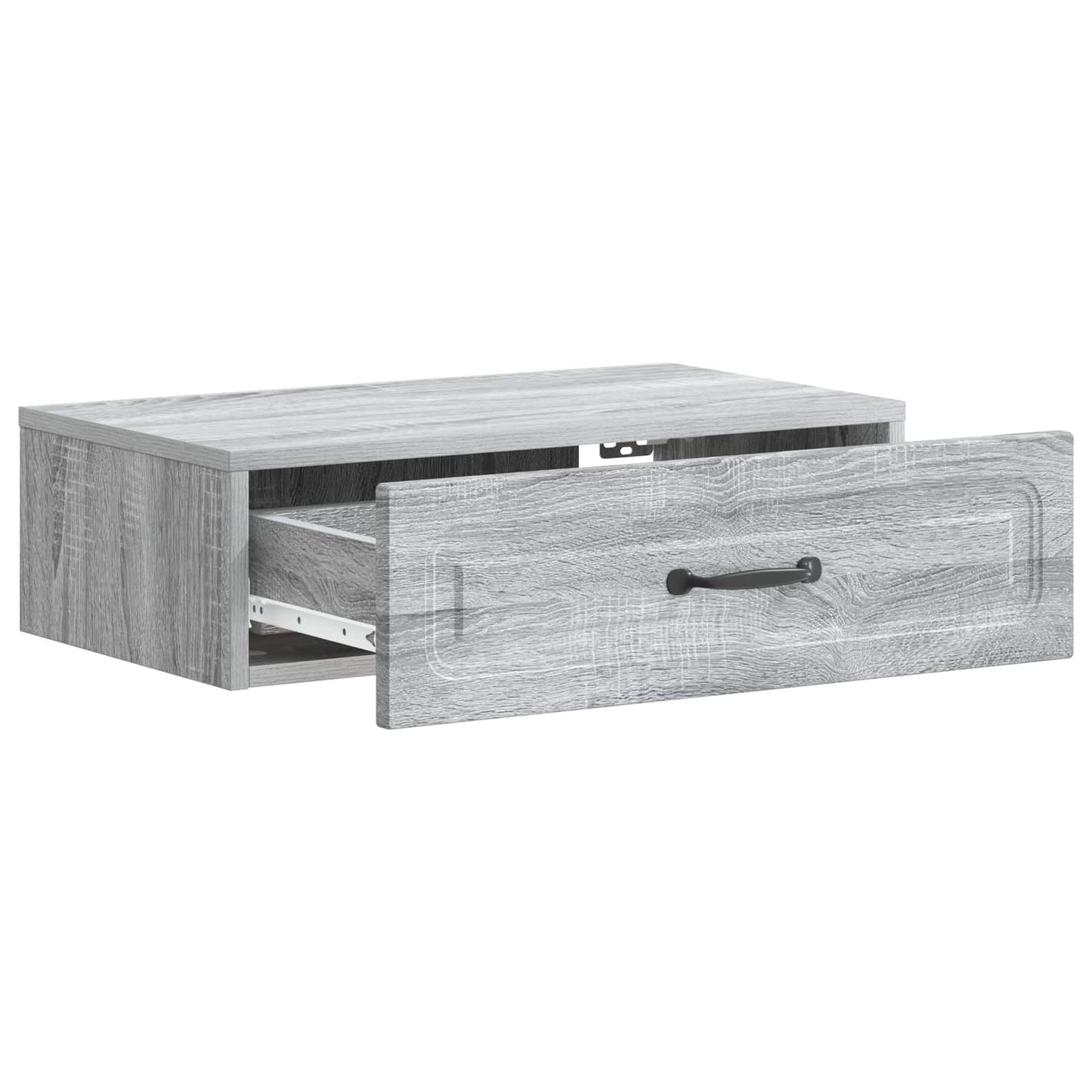 vidaXL Wall-Mounted Side Table Grey Sonoma 59 x 34.5 x 17 cm