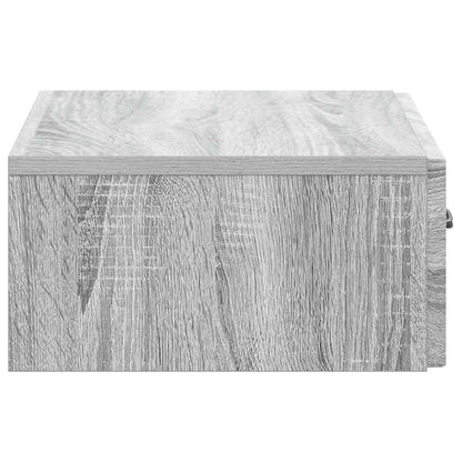 vidaXL Wall-Mounted Side Table Grey Sonoma 59 x 34.5 x 17 cm