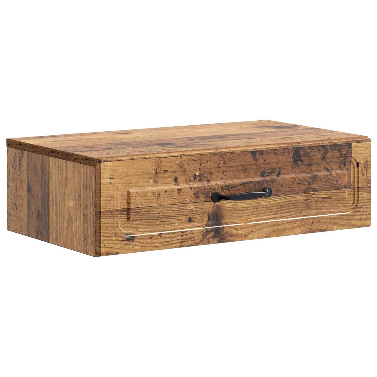 vidaXL Wall-Mounted Side Table Wall-mounted Old Wood 59 x 34.5 x 17 cm