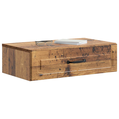 vidaXL Wall-Mounted Side Table Wall-mounted Old Wood 59 x 34.5 x 17 cm