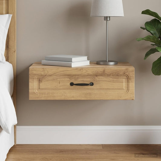 vidaXL Wall-Mounted Side Table 59 x 34.5 x 17 cm Engineered Wood