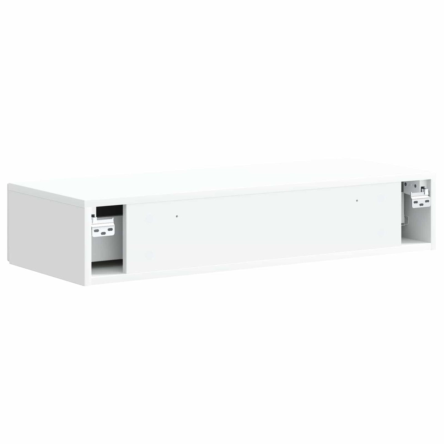 vidaXL Wall-Mounted Side Table Wall-mounted White 87.5 x 34.5 x 17 cm